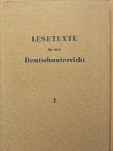 Gottfried Keller - Lesetexte für den Deutschunterricht I. [antikvár]