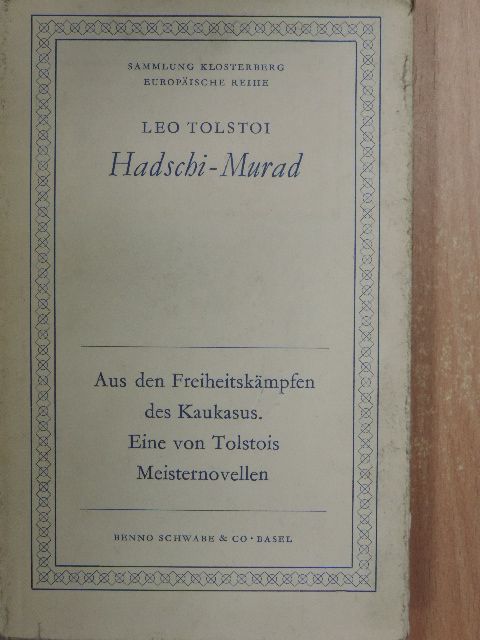 Leo Tolstoi - Hadschi-Murad [antikvár]