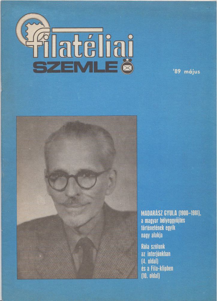 SIMON GY. FERENC - Filatéliai szemle 1989. május [antikvár]