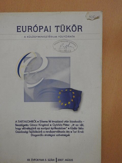 Deák Péter - Európai Tükör 2007. május [antikvár]