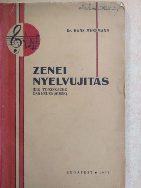 Dr. Hans Mersmann - Zenei nyelvujitás [antikvár]
