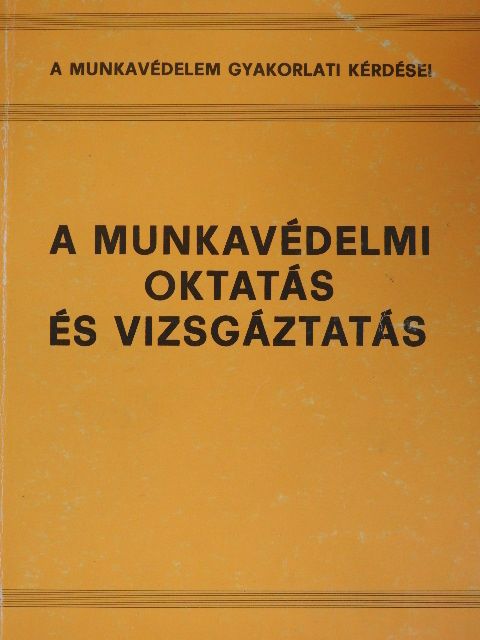 Holló József - A munkavédelmi oktatás és vizsgáztatás [antikvár]