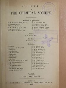 A. G. Bloxam - Journal of the Chemical Society 1888. [antikvár]