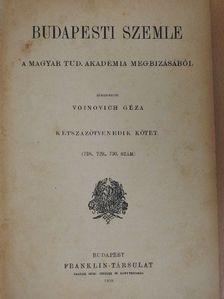 Angyal Dávid - Budapesti Szemle 250-251. kötet 728-733. szám [antikvár]