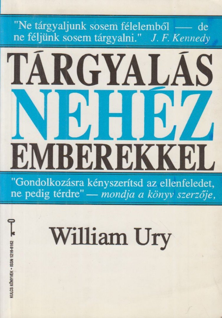 URY, WILLIAM - Tárgyalás nehéz emberekkel [antikvár]