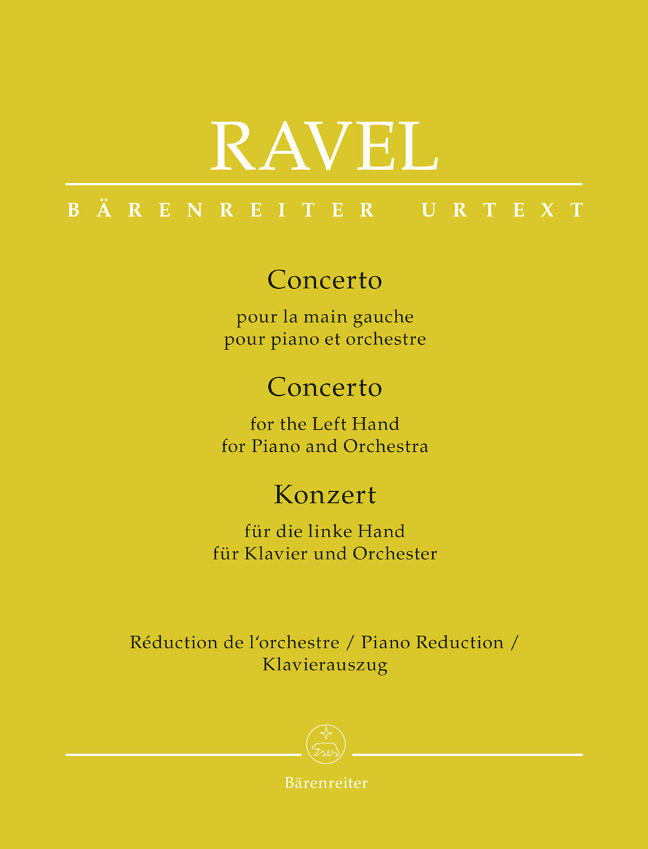 RAVEL... - CONCERTO FOR THE LEFT HAND FOR PIANO AND ORCHESTRA, PIANO REDUCTION (D. WOODFULL-HARRIS)