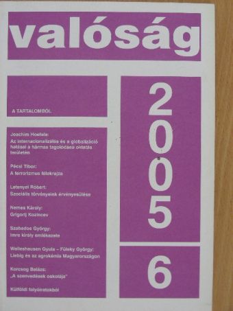 Ábrahám Barna - Valóság 2005. június [antikvár]