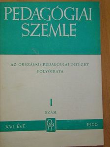 Dr. Ágoston György - Pedagógiai szemle 1966. január [antikvár]
