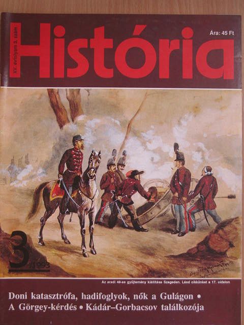 Diószegi István - História 1993/3. [antikvár]