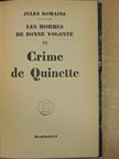 Jules Romains - Crime de Quinette [antikvár]