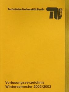 Vorlesungsverzeichnis Wintersemester 2002/2003 [antikvár]