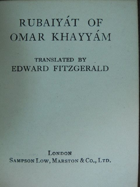 Omar Hajjám - Rubaiyát of Omar Khayyám (minikönyv) [antikvár]