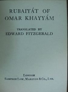 Omar Hajjám - Rubaiyát of Omar Khayyám (minikönyv) [antikvár]
