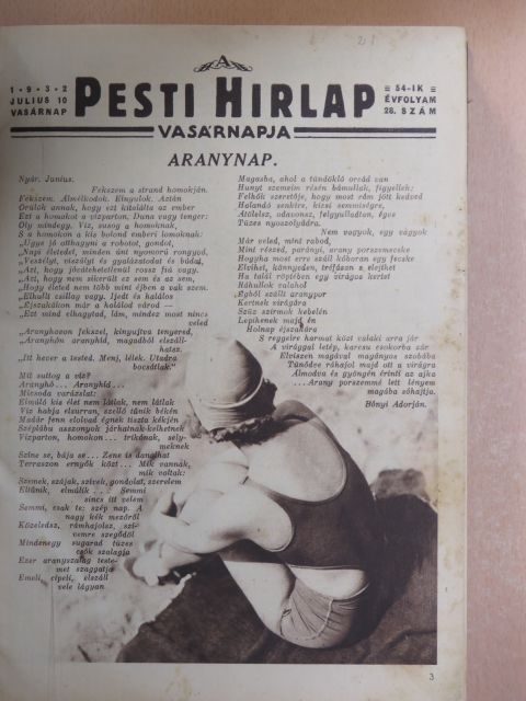 Bónyi Adorján - A Pesti Hirlap Vasárnapja 1932. (nem teljes évfolyam) [antikvár]
