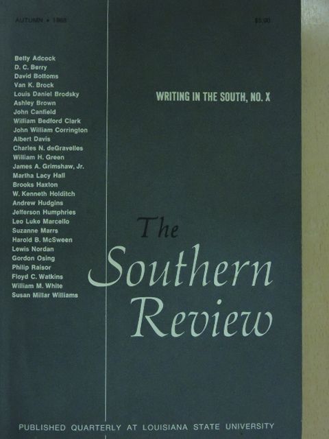 Ashley Brown - The Southern Review Autumn 1986 [antikvár]