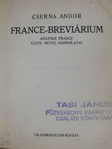 Cserna Andor - France-breviárium [antikvár]