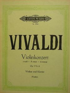Antonio Vivaldi - Violinkonzert A-moll Op. 3. Nr. 6. [antikvár]
