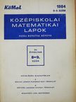 Surányi László - Középiskolai matematikai lapok 1984/8-9. [antikvár]