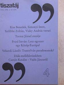 Alföldy Jenő - Tiszatáj 1993. április [antikvár]