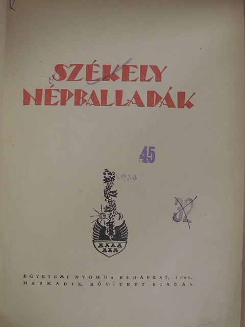 Székely népballadák [antikvár]