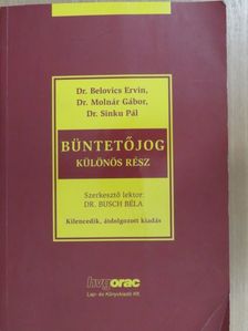 Dr. Belovics Ervin - Büntetőjog [antikvár]