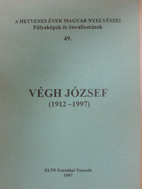 Végh József [antikvár]