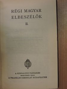 Ágai Adolf - Régi magyar elbeszélők II. [antikvár]