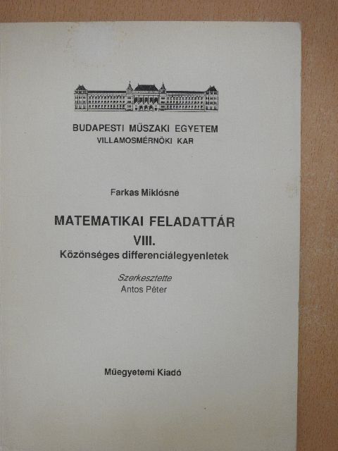 Farkas Miklósné - Matematikai feladattár VIII. [antikvár]