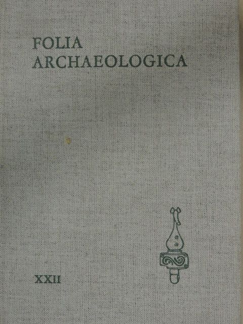 Cs. Sós Ágnes - Folia Archaeologica XXII. [antikvár]