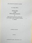 Dr. Rupp Mária - English for psychologists I. [antikvár]