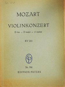 W. A. Mozart - Konzert für Violine und Orchester [antikvár]