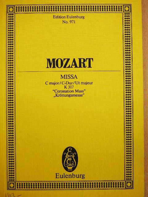 Wolfgang Amadeus Mozart - Missa [antikvár]