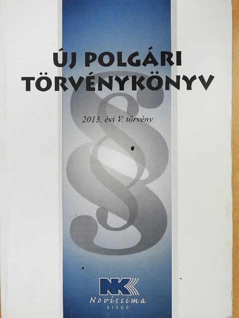 Új polgári törvénykönyv [antikvár]