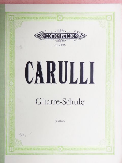 F. Carulli - Gitarreschule [antikvár]