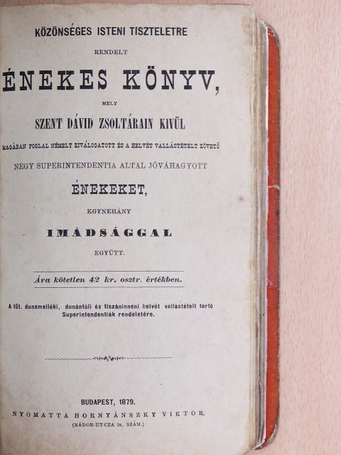 Közönséges isteni tiszteletre rendelt énekes könyv/Halotti énekek [antikvár]