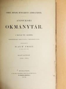 Anjoukori okmánytár I. (töredék) [antikvár]