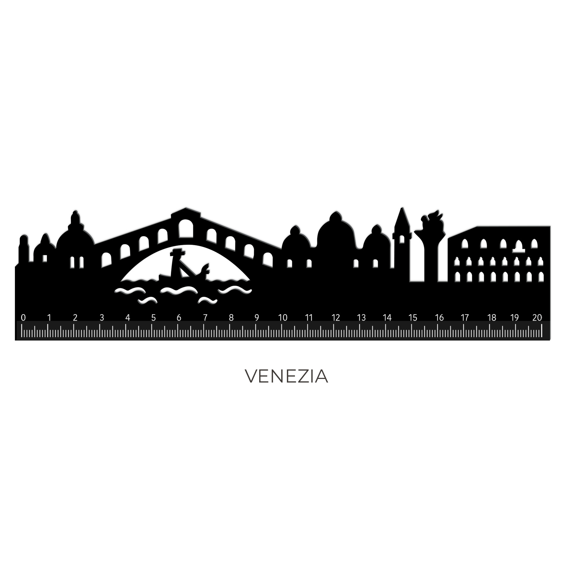 Legami vonalzó, 15cm, Venezia körvonal