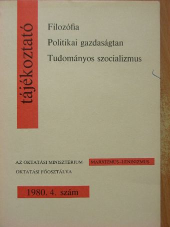 Anderle Ádám - Tájékoztató 1980/4. [antikvár]