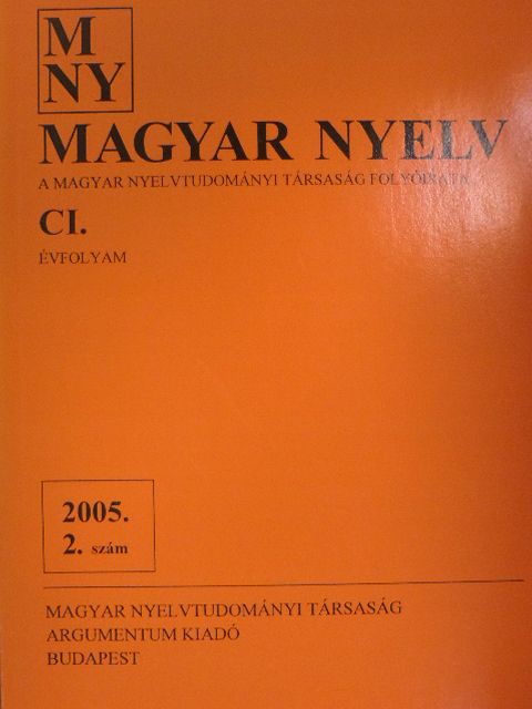 Adobiár Ferenc - Magyar Nyelv 2005. június [antikvár]
