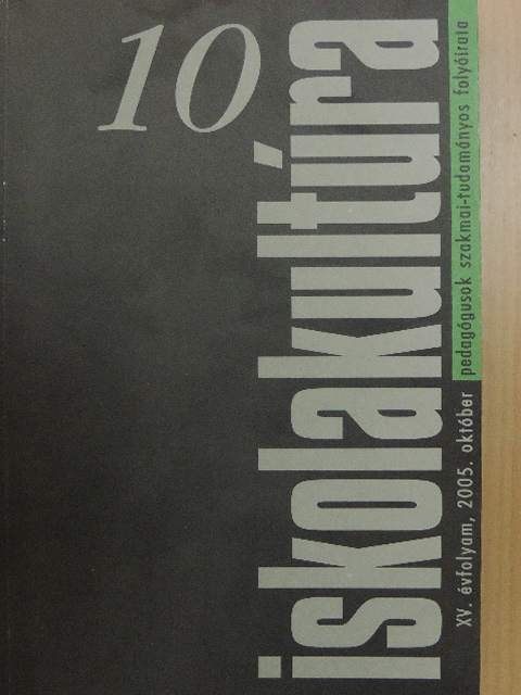 Cs. Czachesz Erzsébet - Iskolakultúra 2005. október [antikvár]