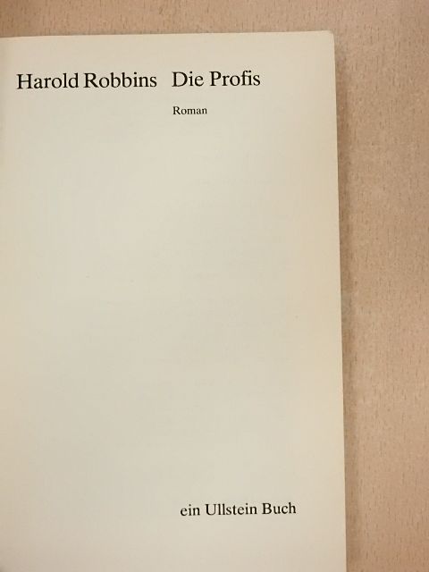 Harold Robbins - Die Profis [antikvár]