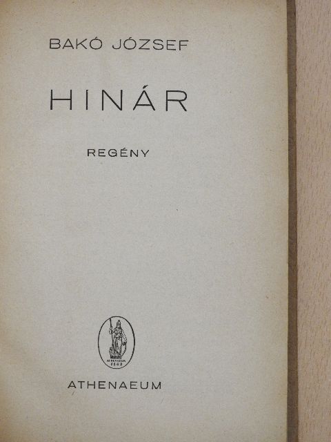 Bakó József - Hinár [antikvár]