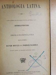 Horatius Flaccus - Anthologia latina [antikvár]