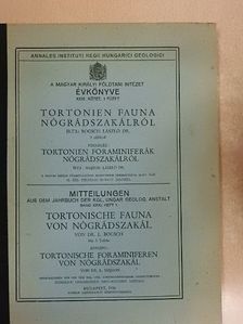 Dr. Bogsch László - Tortonien fauna Nógrádszakálról [antikvár]