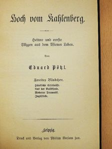 Eduard Pötzl - Hoch vom Kahlenberg II. (gótbetűs) [antikvár]
