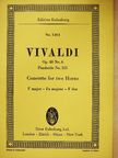 Antonio Vivaldi - Concerto for two Horns [antikvár]