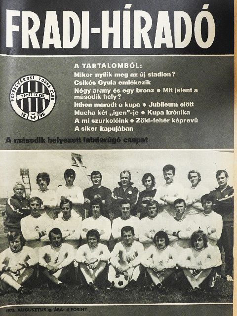 Bocsák Miklós - Fradi-híradó 1973. augusztus [antikvár]