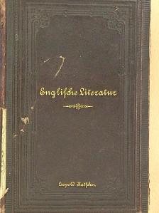 H. Taine - De Anfänge und die Renaissance-Zeit der englischen Literatur (gótbetűs) (rossz állapotú) [antikvár]