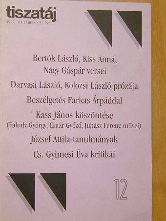 Bálint Péter - Tiszatáj 1997. december [antikvár]