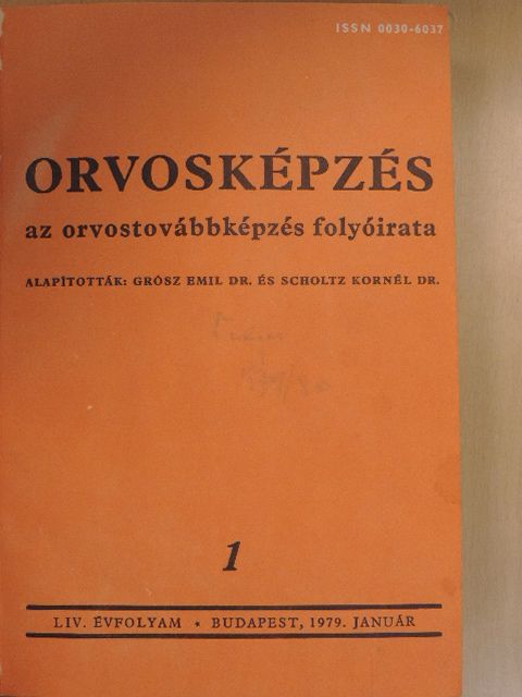 Dr. Bálint Péter - Orvosképzés 1979-1980. január-december [antikvár]